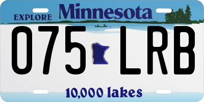 MN license plate 075LRB