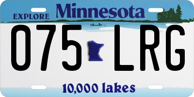 MN license plate 075LRG