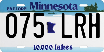 MN license plate 075LRH