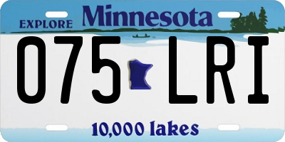 MN license plate 075LRI