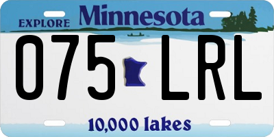 MN license plate 075LRL