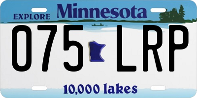 MN license plate 075LRP