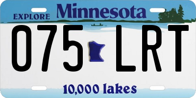 MN license plate 075LRT