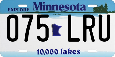 MN license plate 075LRU