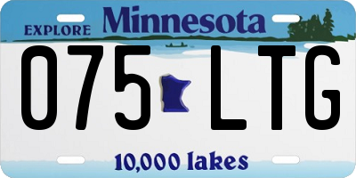MN license plate 075LTG