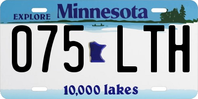 MN license plate 075LTH