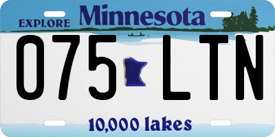 MN license plate 075LTN