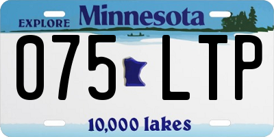 MN license plate 075LTP