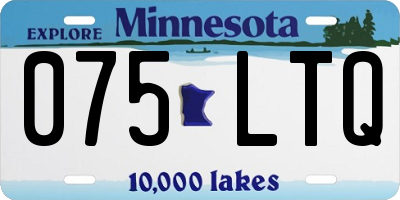 MN license plate 075LTQ