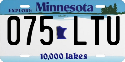MN license plate 075LTU
