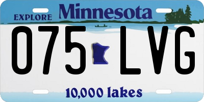MN license plate 075LVG