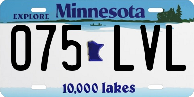 MN license plate 075LVL