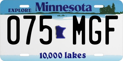 MN license plate 075MGF