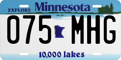 MN license plate 075MHG