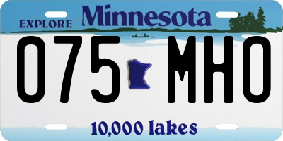 MN license plate 075MHO