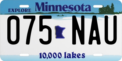 MN license plate 075NAU
