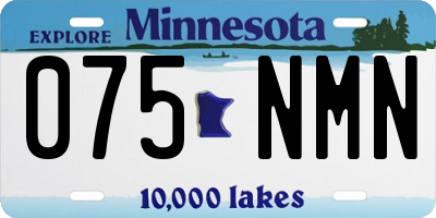 MN license plate 075NMN