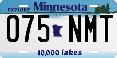 MN license plate 075NMT
