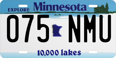 MN license plate 075NMU