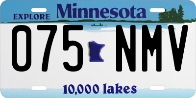 MN license plate 075NMV