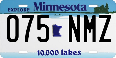 MN license plate 075NMZ