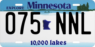 MN license plate 075NNL