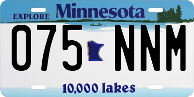 MN license plate 075NNM