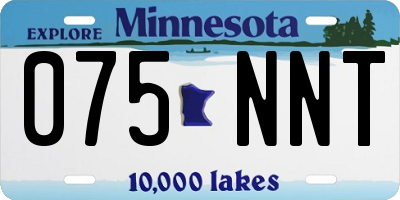MN license plate 075NNT