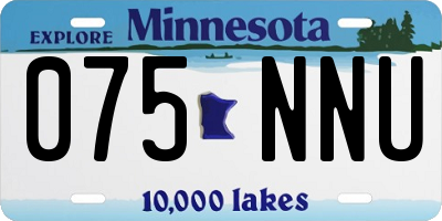 MN license plate 075NNU