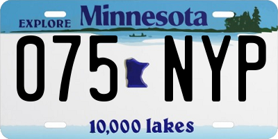 MN license plate 075NYP