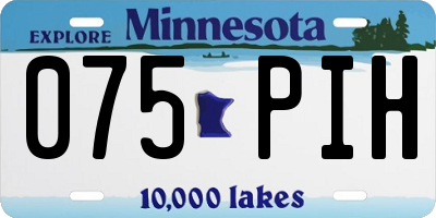 MN license plate 075PIH