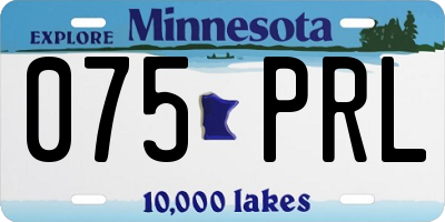 MN license plate 075PRL