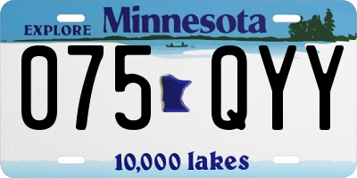 MN license plate 075QYY