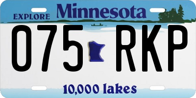 MN license plate 075RKP