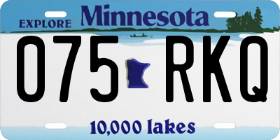 MN license plate 075RKQ