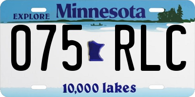 MN license plate 075RLC