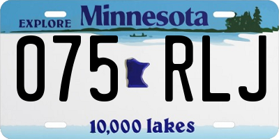 MN license plate 075RLJ