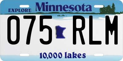 MN license plate 075RLM