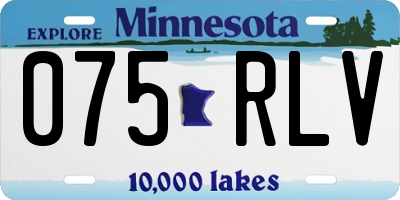 MN license plate 075RLV