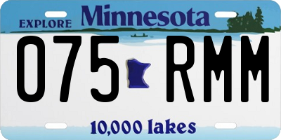 MN license plate 075RMM