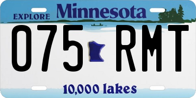 MN license plate 075RMT