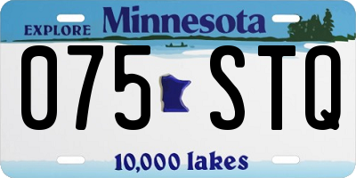 MN license plate 075STQ