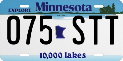 MN license plate 075STT