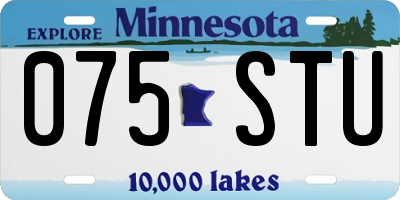 MN license plate 075STU
