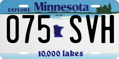 MN license plate 075SVH