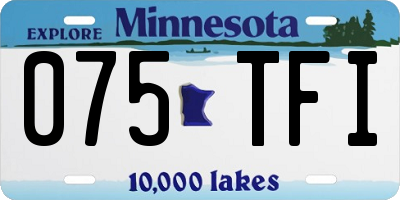 MN license plate 075TFI