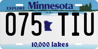 MN license plate 075TIU
