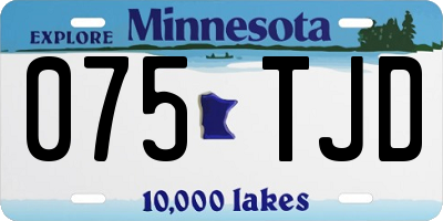 MN license plate 075TJD