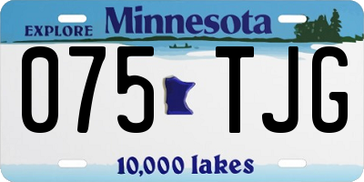 MN license plate 075TJG