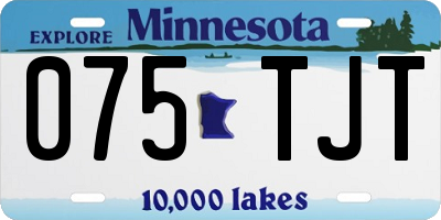 MN license plate 075TJT